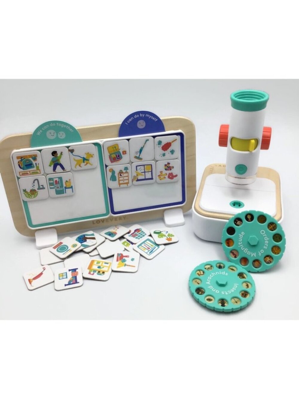 Lovevery Microscope & Daily Helper Board Set